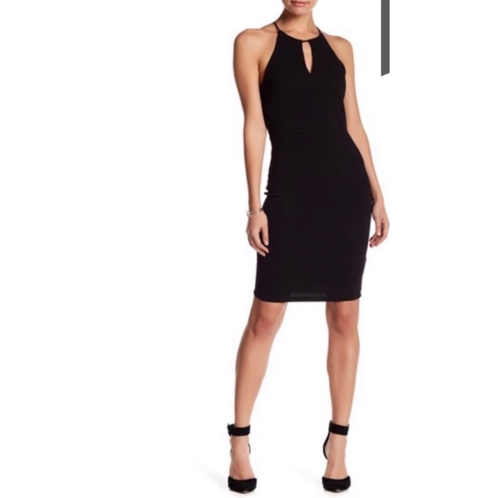Soprano Halter Neck Lace Back Dress
